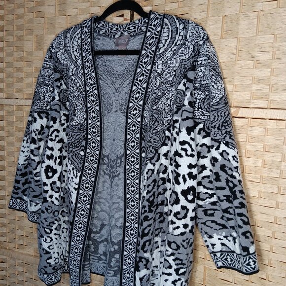 Chico's Open Cardigan Cotton Blend NWT - Picture 2 of 8